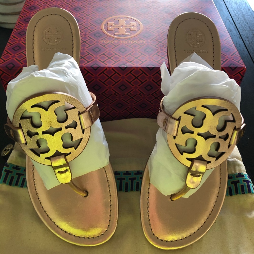 Rose Gold Tory Burch Millers 10